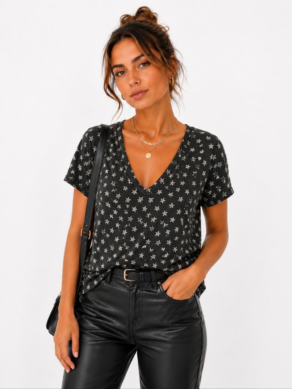 Zadig & Voltaire V-Neck Tee | S | Black
